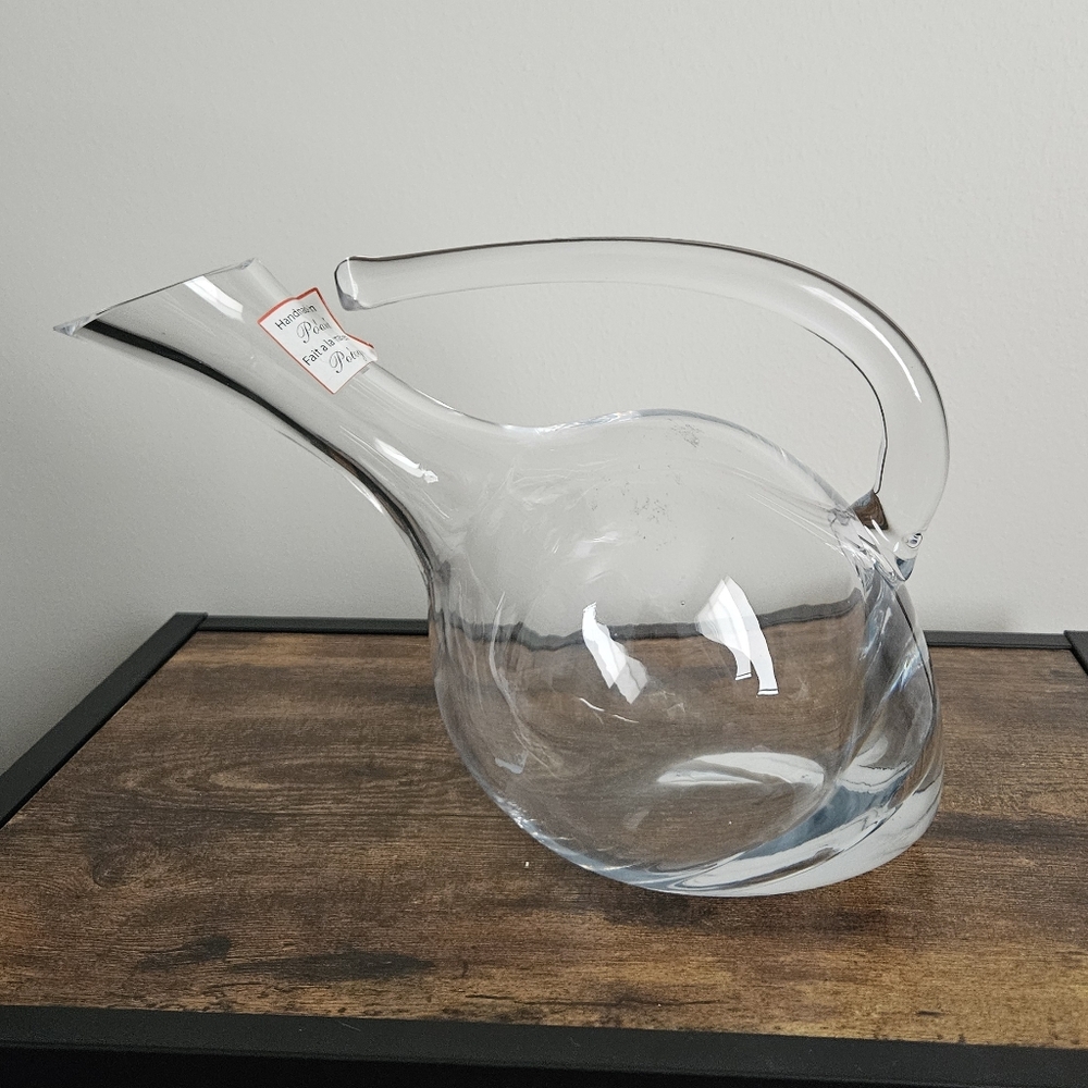 Vintage Polish Glass Pitcher